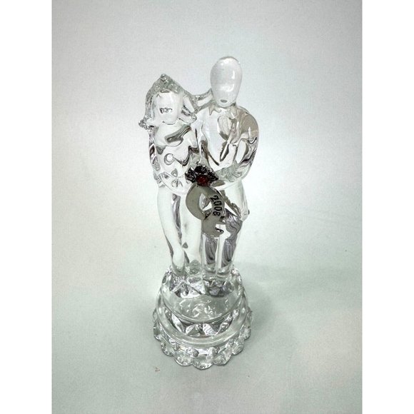 Lenox Crystal 2008 Annual Bride And Groom Ornament Dated 2008 Boxed - Picture 5 of 8
